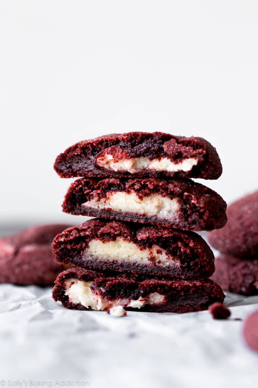 Cream Cheese Stuffed Red Velvet Cookies Sally's Baking Addiction