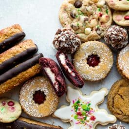 variety of Christmas cookies