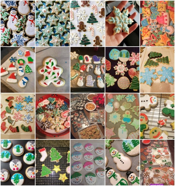 collage of sugar cookie images