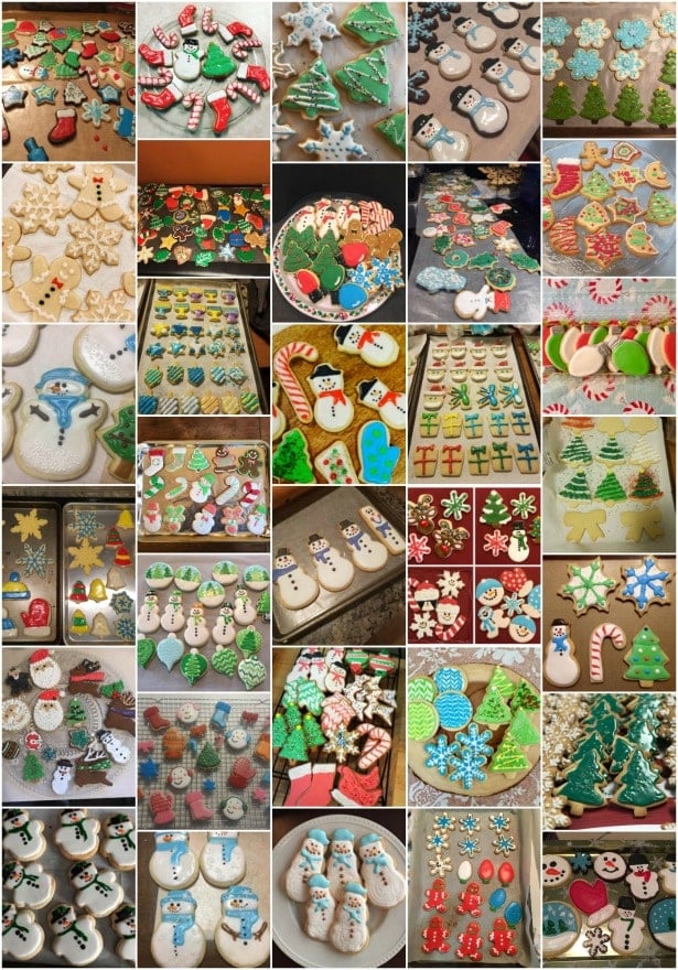 collage of sugar cookie images