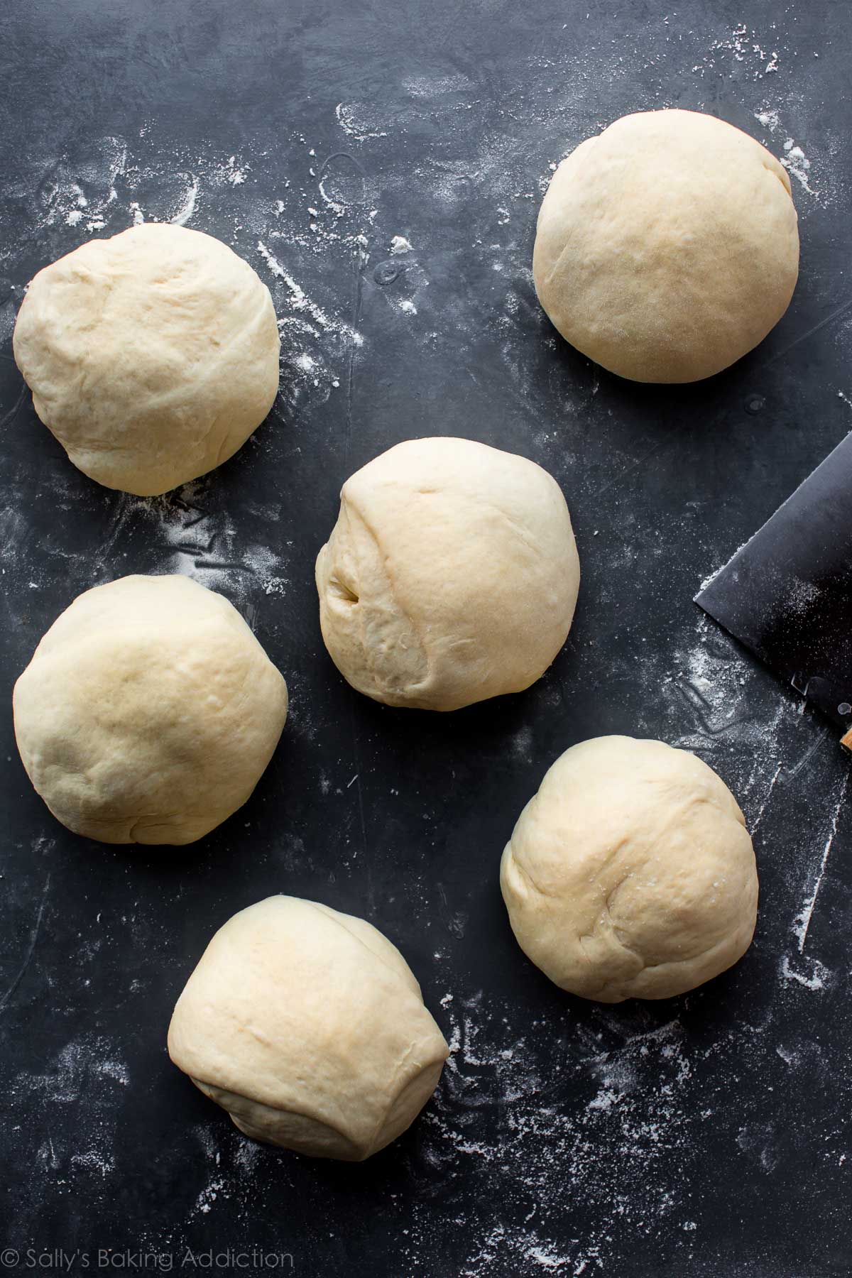 bread bowls dough shaped into balls