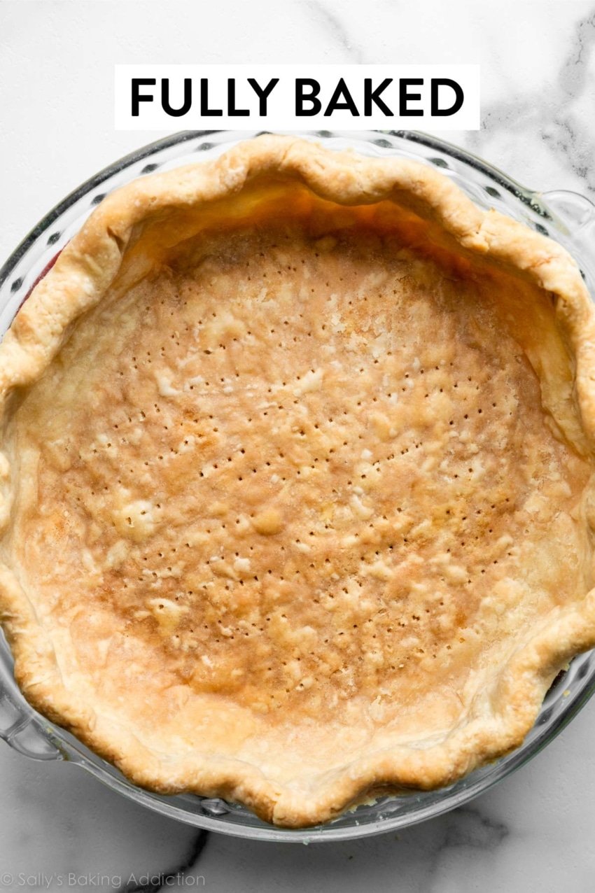 How to ParBake Pie Crust (Video) Sally's Baking Addiction