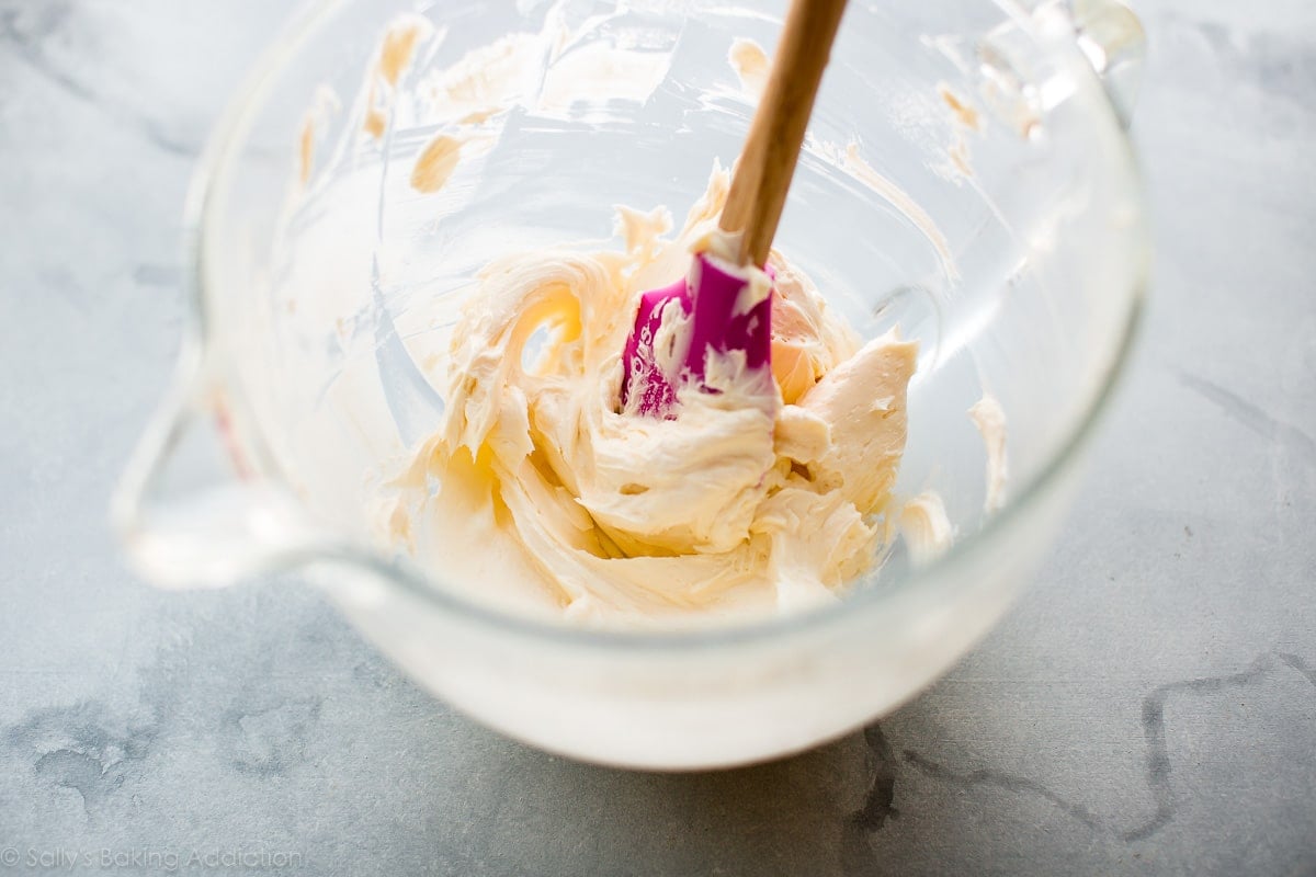 whipped butter in a glass bowl
