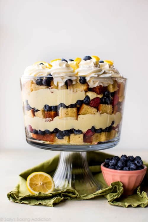 Lemon Berry Trifle - Sally's Baking Addiction