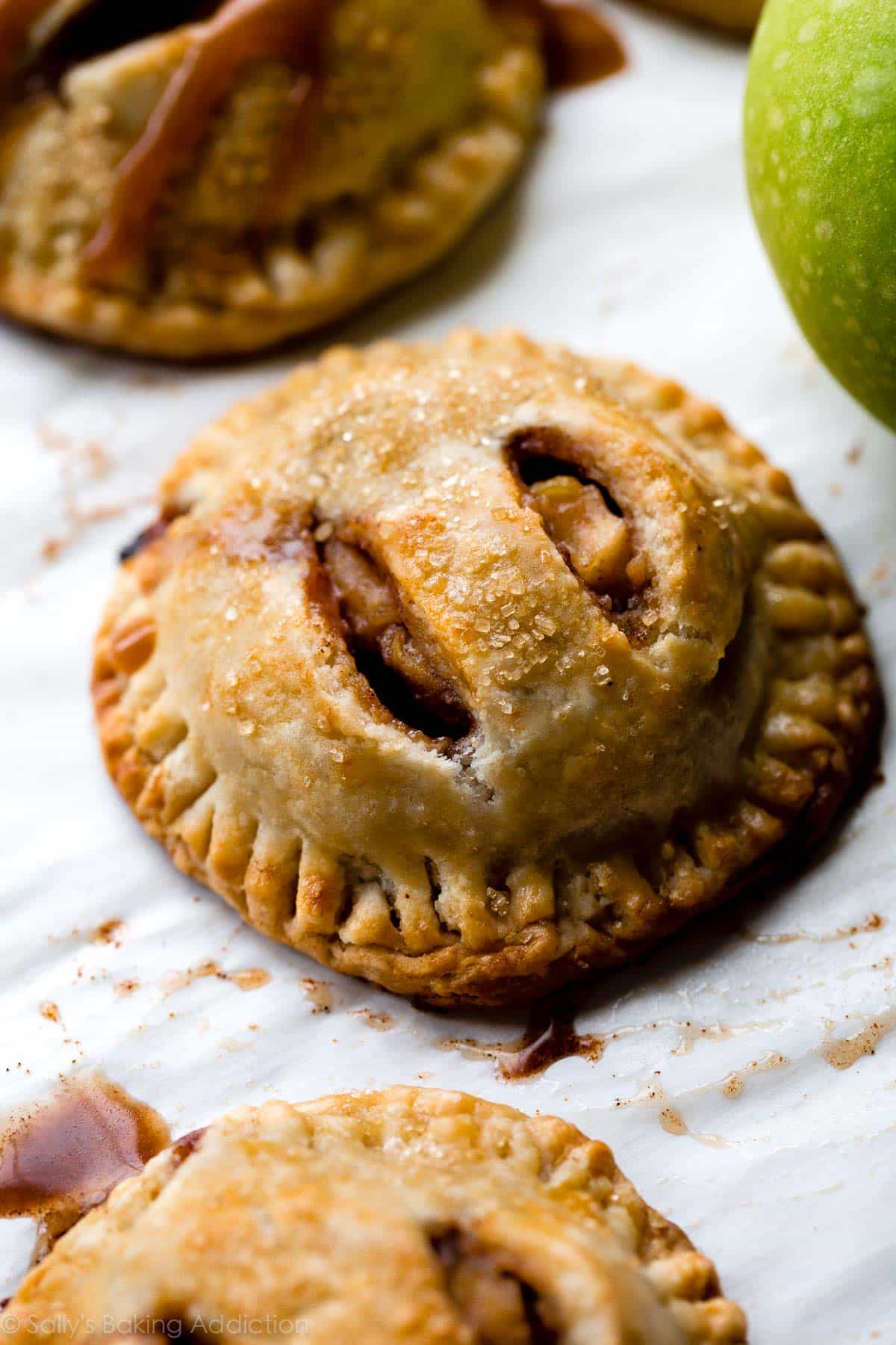 Apple hand pies after baking