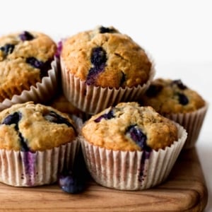 Blueberry oatmeal muffins