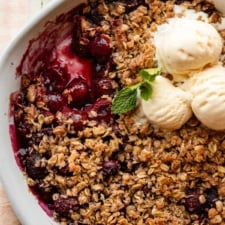 Homemade Cherry Crisp