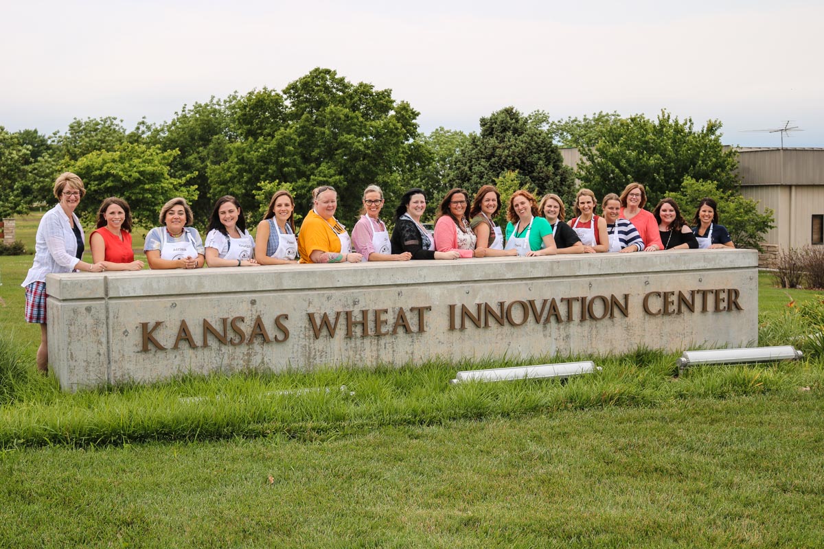 bloggers at Kansas Wheat Innovation Center