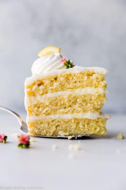 Lemon Layer Cake with Lemon Cream Cheese Buttercream