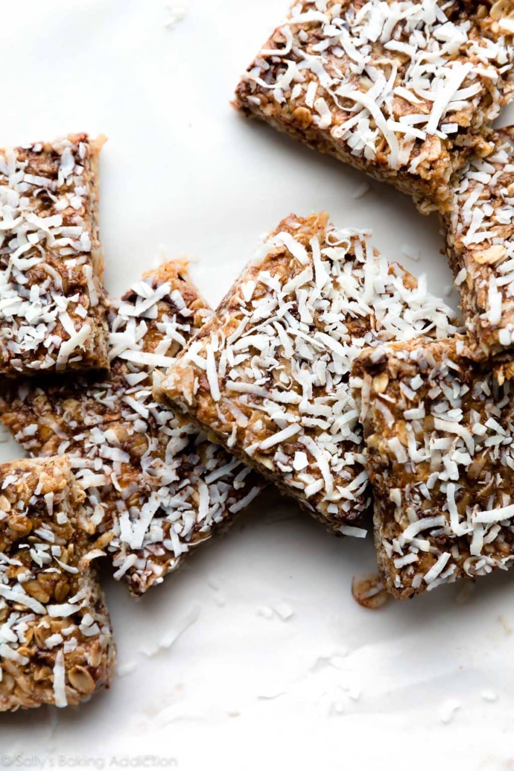 NoBake Chewy Coconut Granola Bars Sally's Baking Addiction