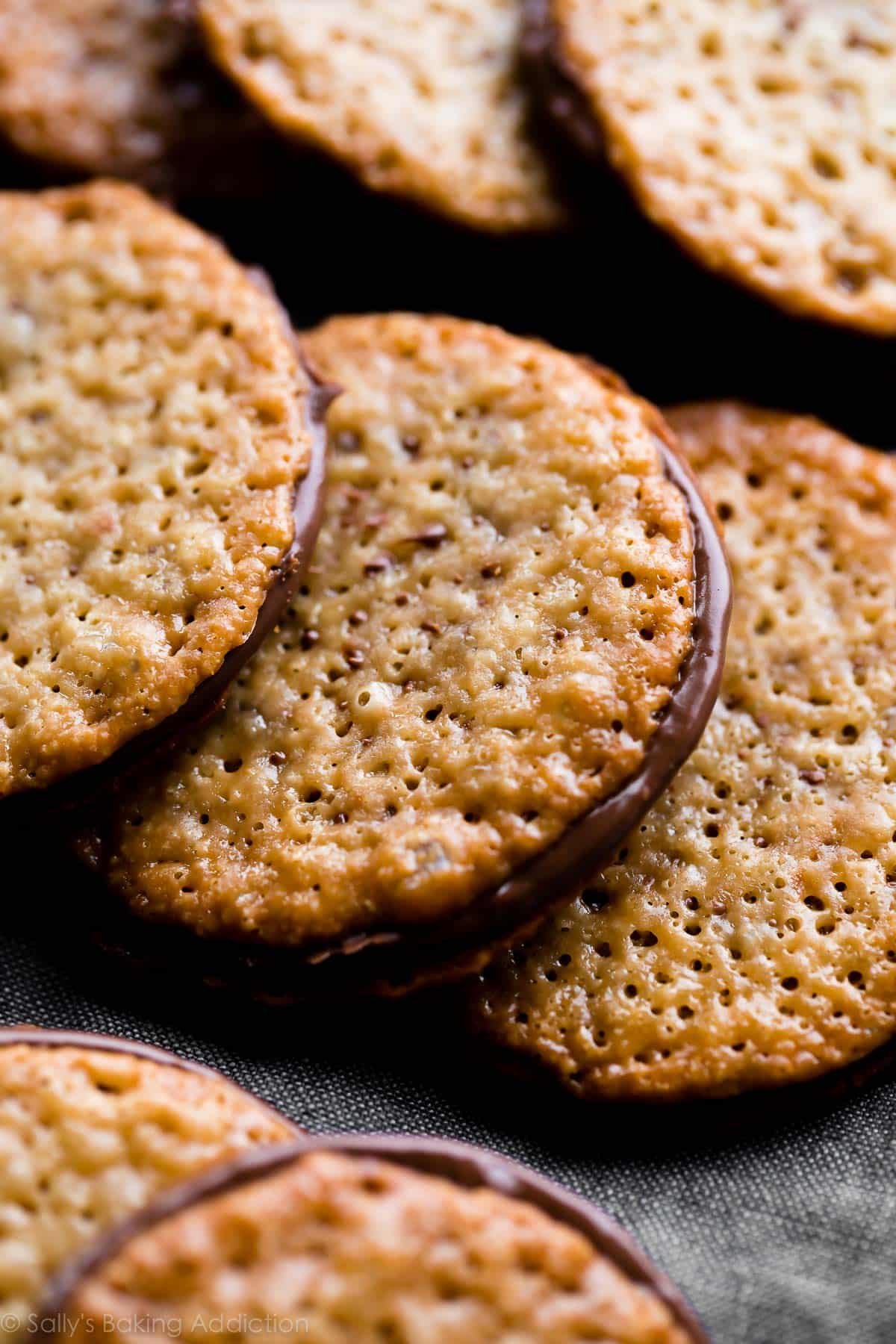 Almond lace cookies recipe