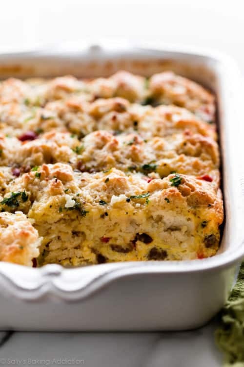 Biscuit Breakfast Casserole Recipe Sally's Baking Addiction