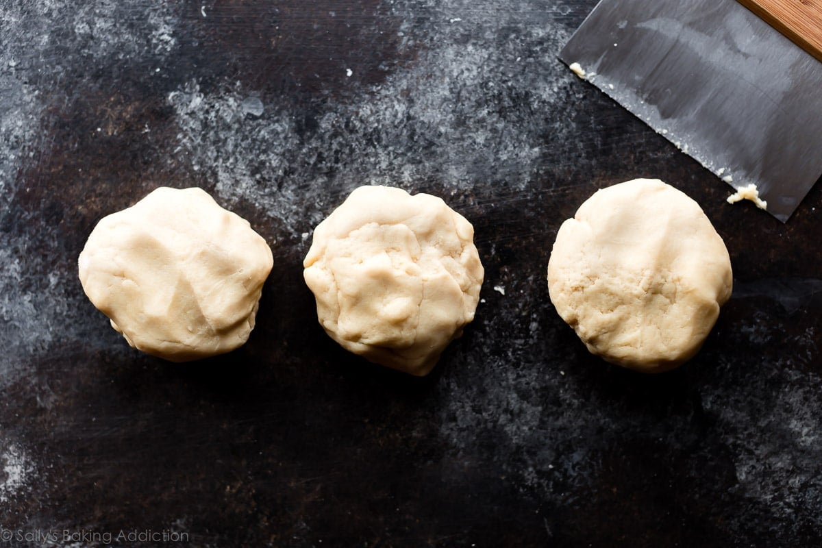 3 neapolitan cookie dough balls