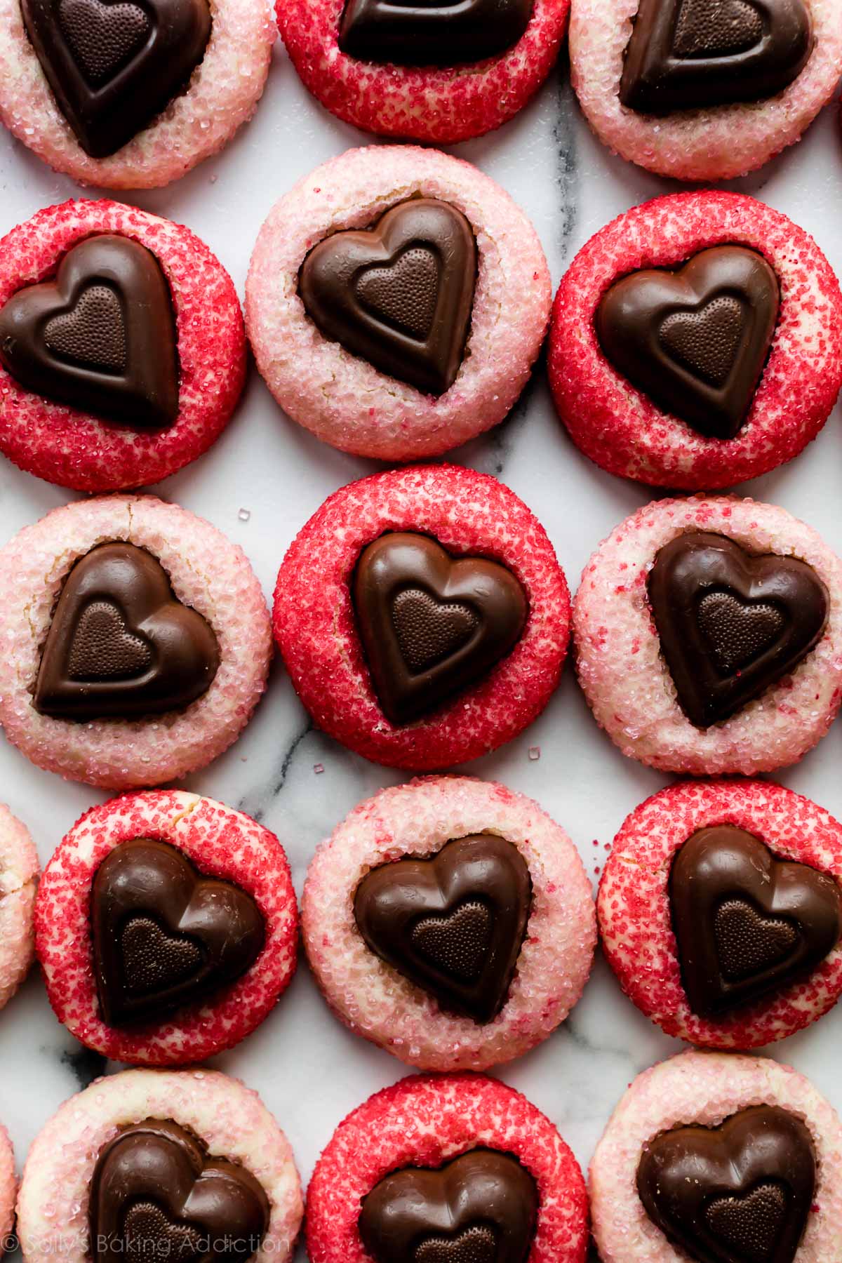 Sparkle Sweetheart Cookies - Sally’s Baking Addiction