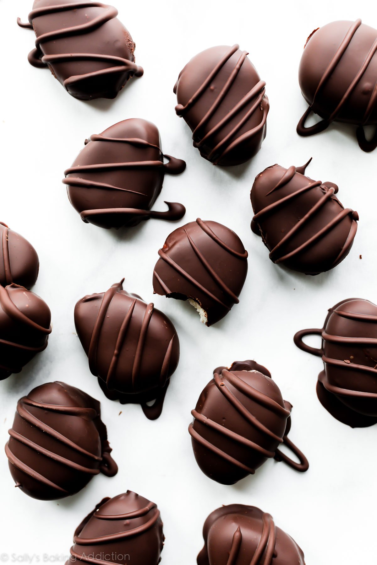 Chocolate covered buttercream Easter eggs