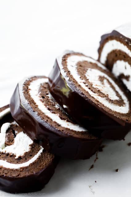 Chocolate Cake Roll (Swiss Roll)