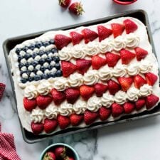 4th of July Desserts: Decorate an American Flag Cake