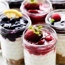 No Bake Cheesecake Jars