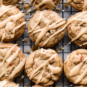 maple brown sugar cookies with maple icing