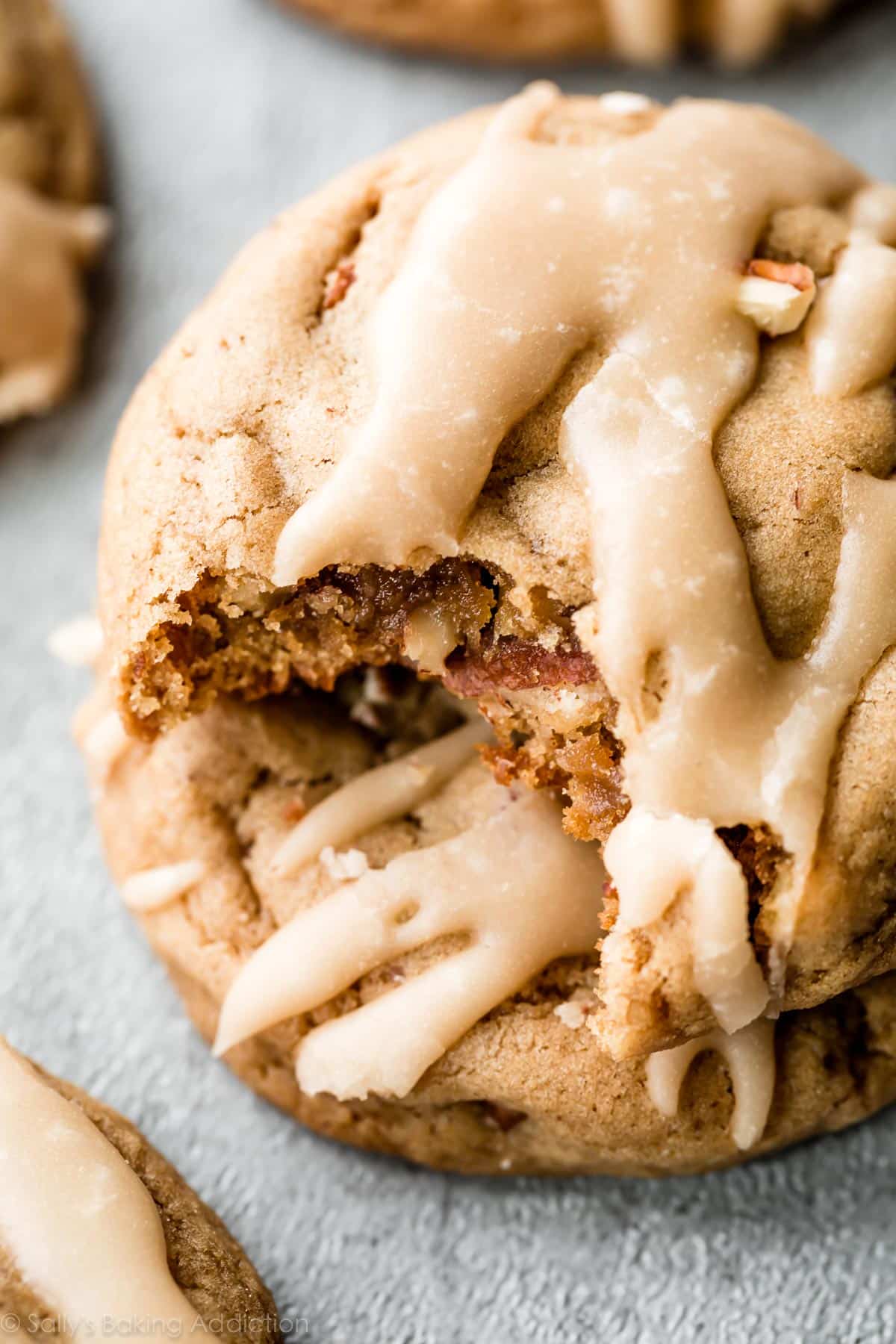 maple brown sugar cookies with maple icing