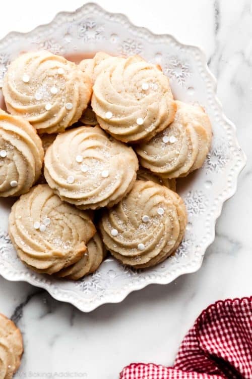 Homemade Butter Cookies (Recipe + Video) Sally's Baking Addiction