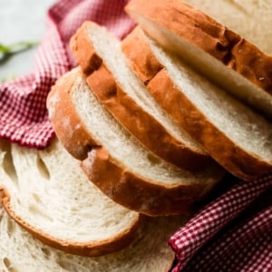 white sandwich bread cut into slices