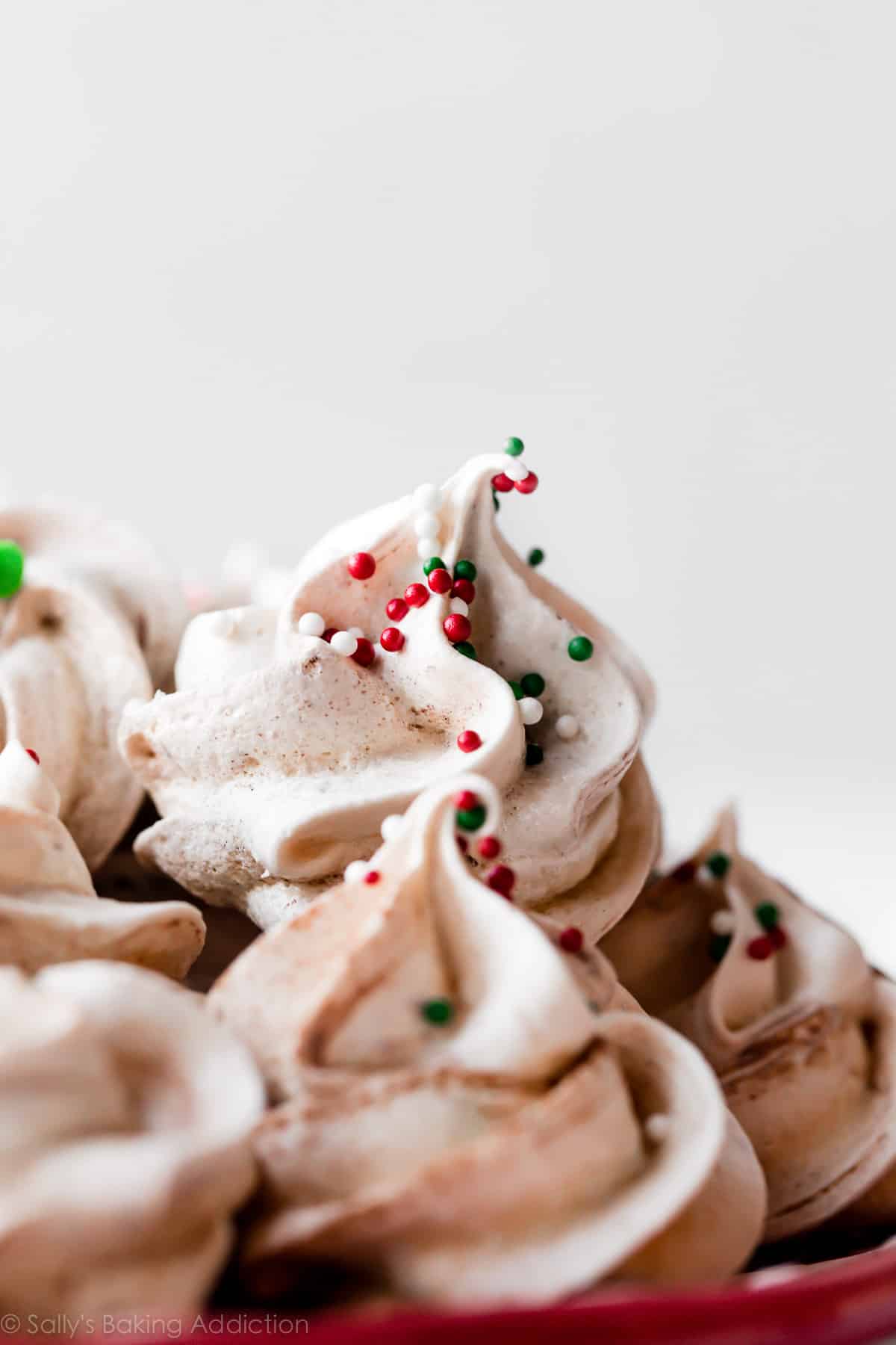 chocolate swirled meringue cookies