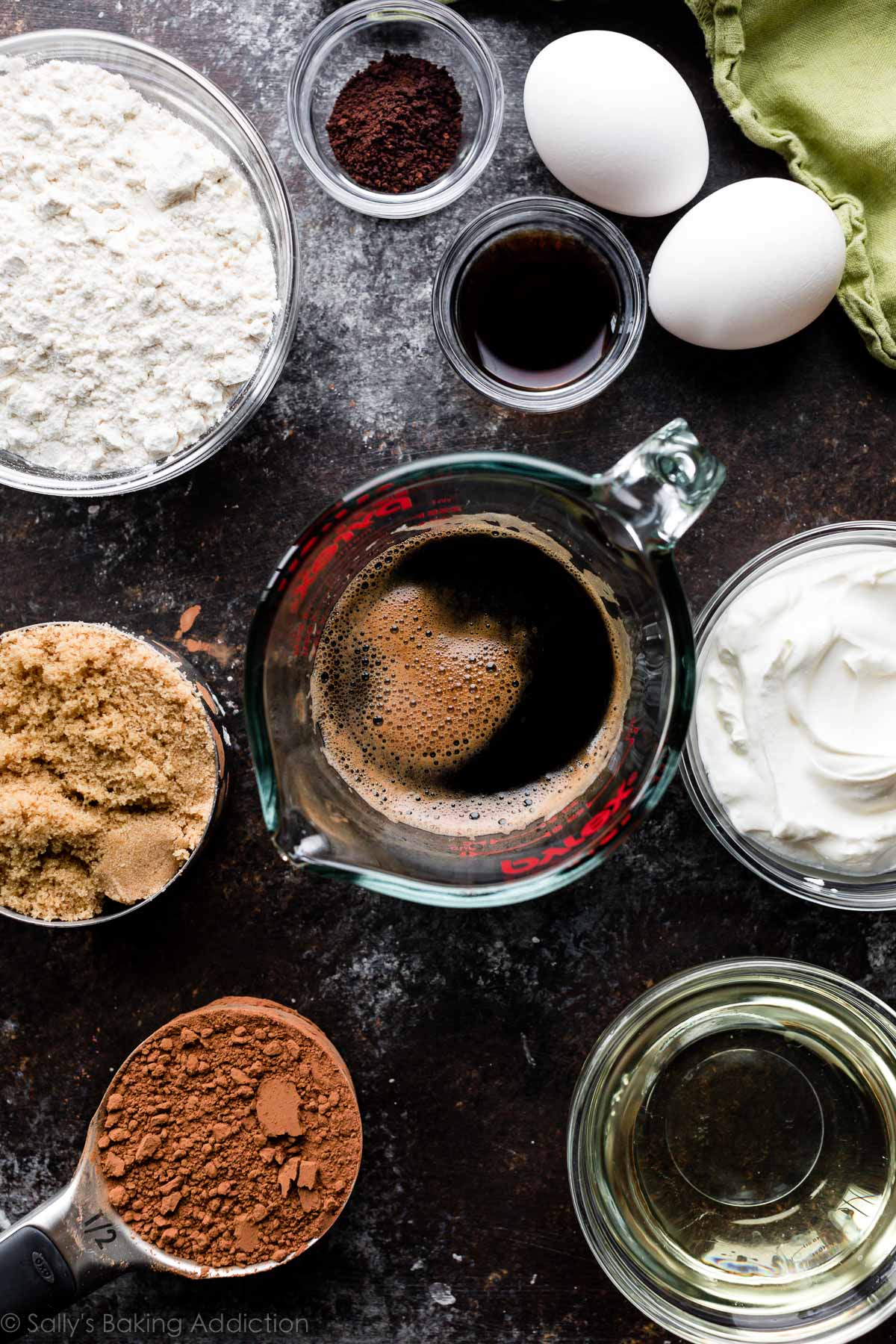 ingredients for guinness cupcakes