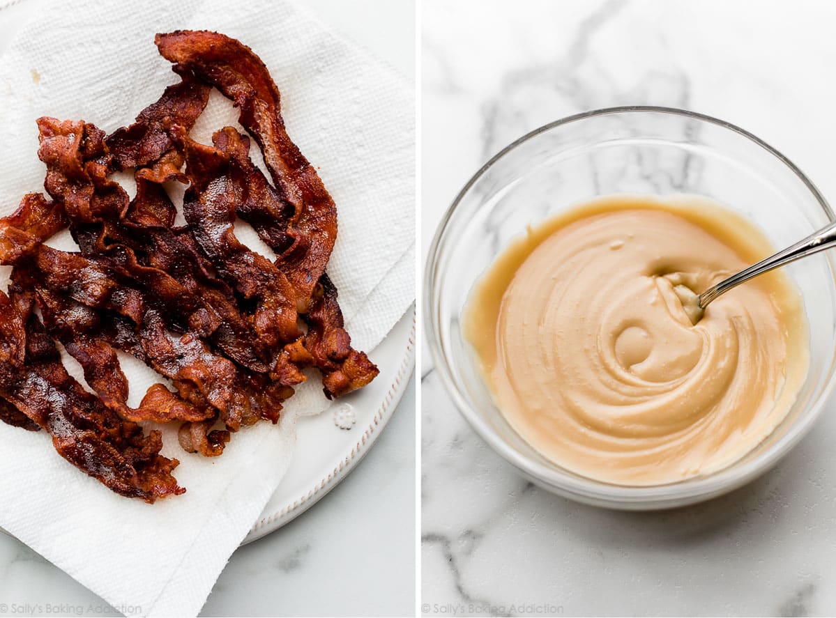 bacon and maple icing for doughnuts
