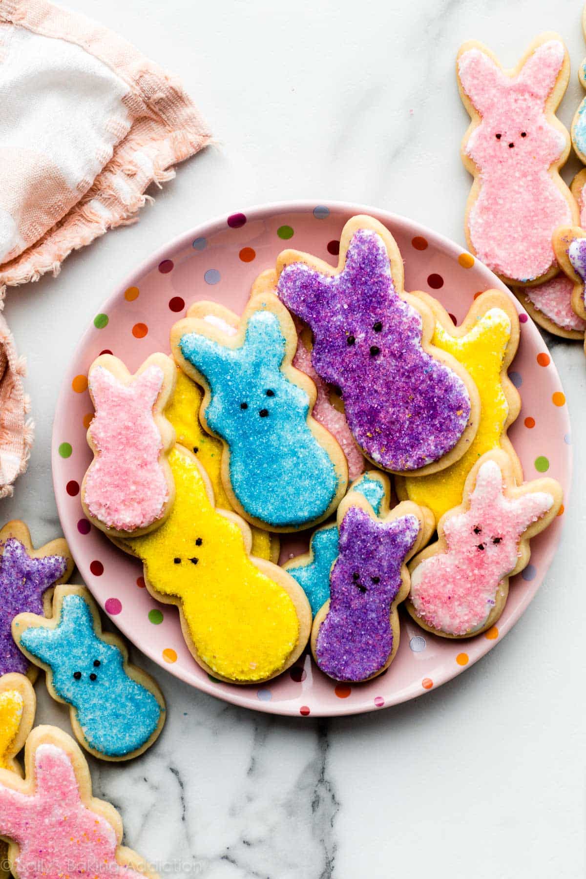 peeps bunny sugar cookies