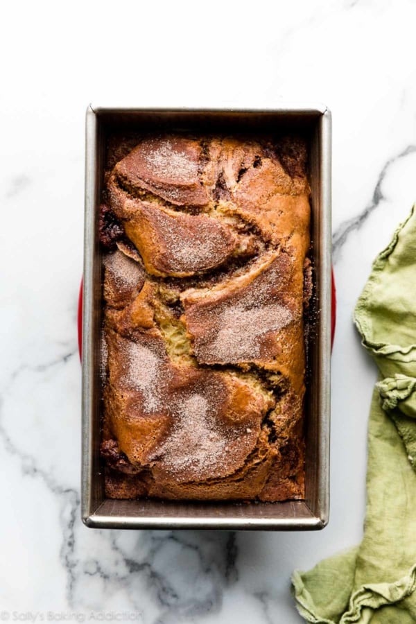 Cinnamon Swirl Quick Bread Sally S Baking