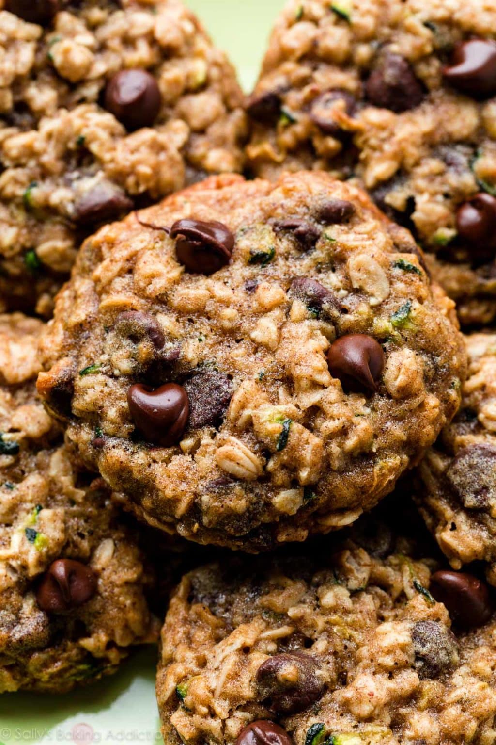Zucchini Oatmeal Chocolate Chip Cookies Sally's Baking Addiction
