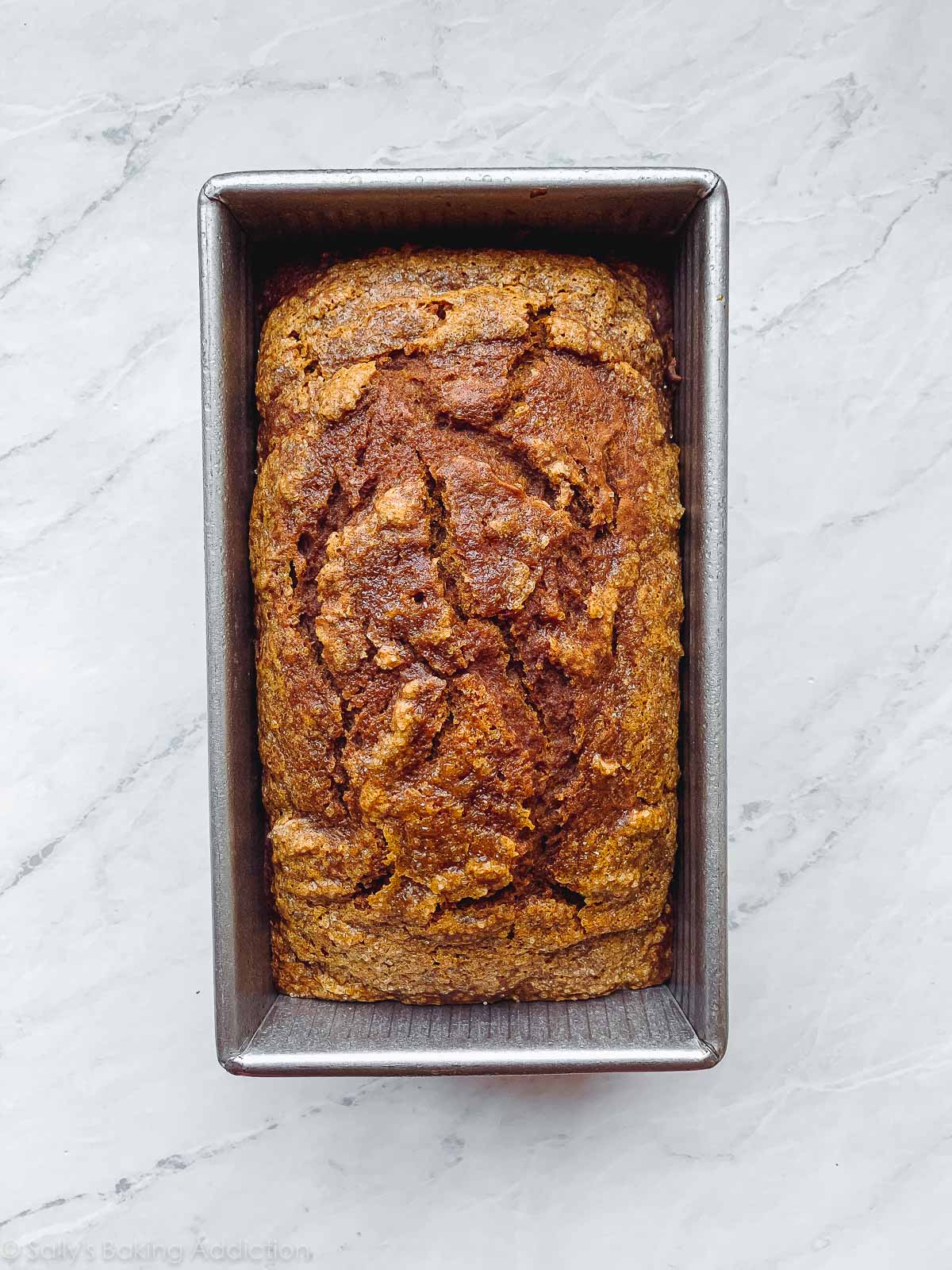pumpkin bread in loaf pan