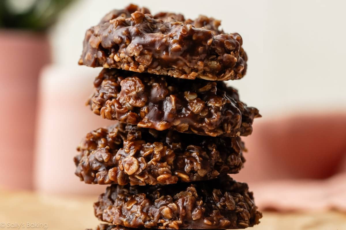Chocolate Peanut Butter No Bake Cookies