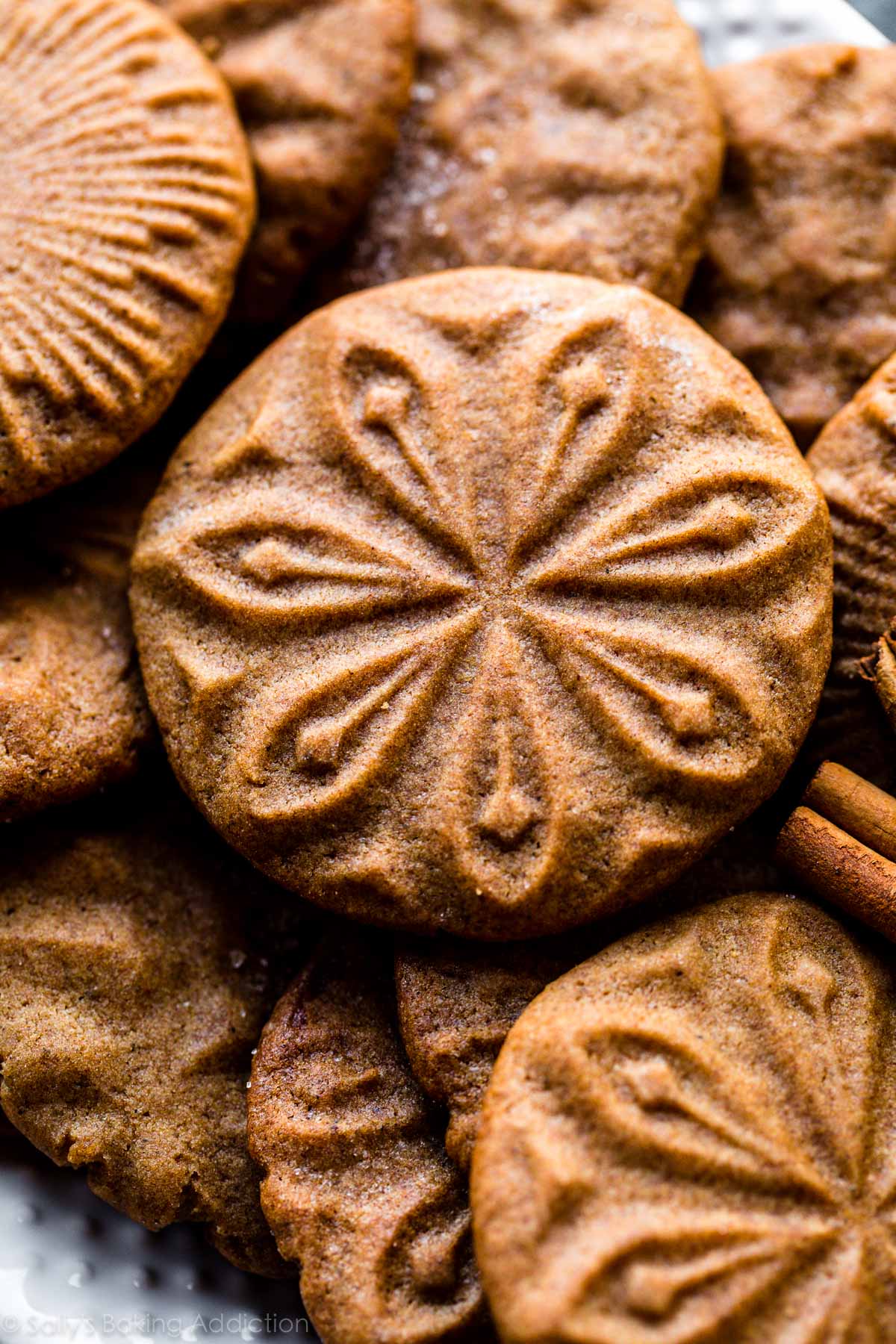 close up photo of stamped cookies