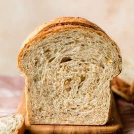 slice of whole wheat multigrain bread