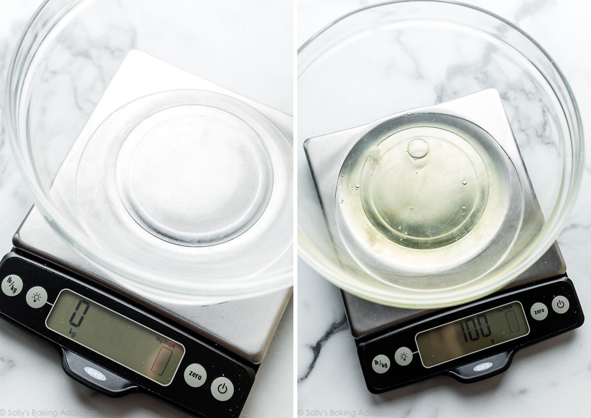 using a food scale