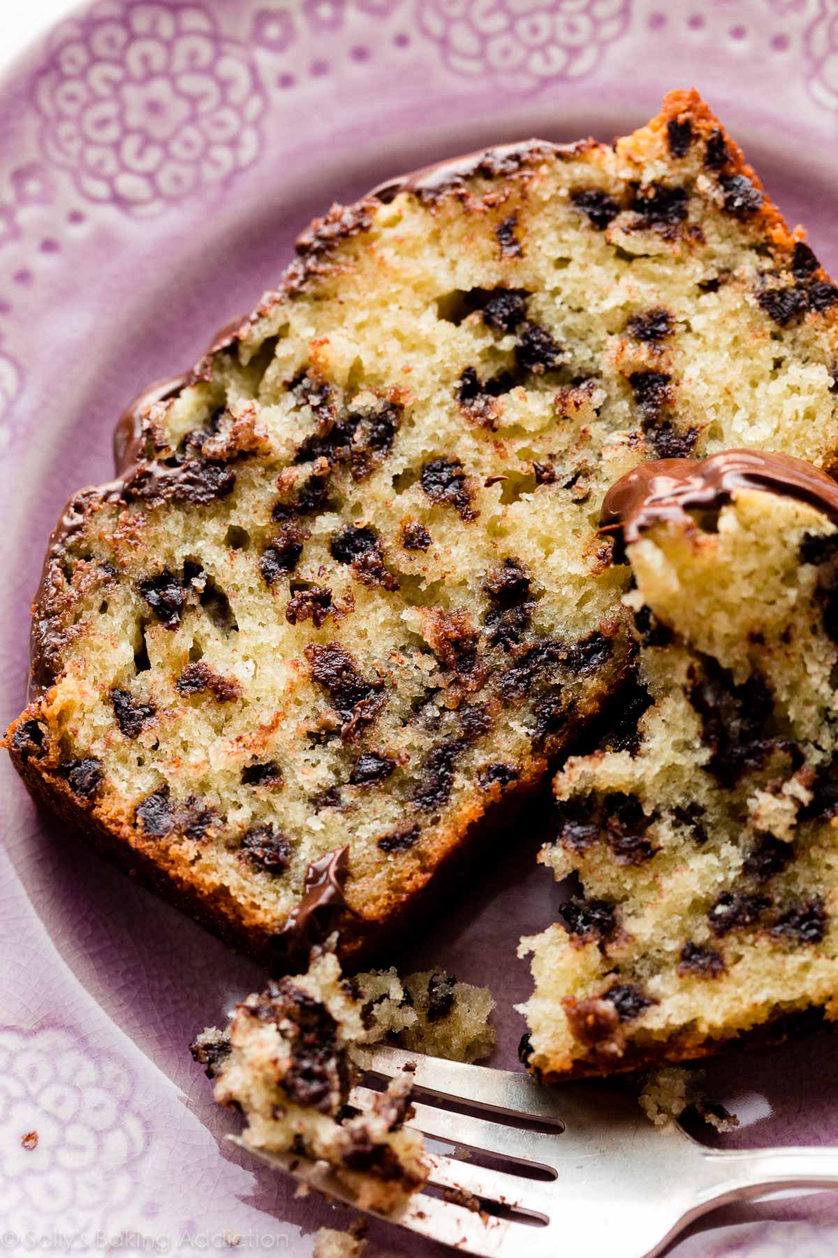 butter loaf cake with chocolate chips