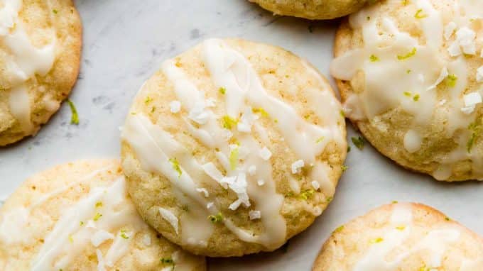 Glazed Coconut Lime Cookies