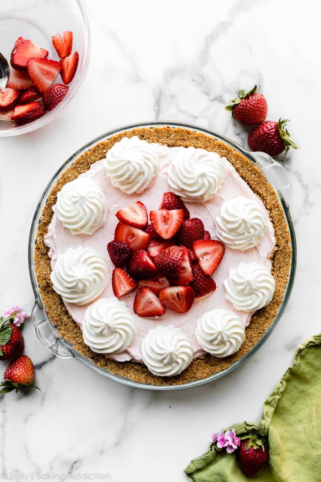 Strawberry No Bake Cheesecake Pie Sally's Baking Addiction