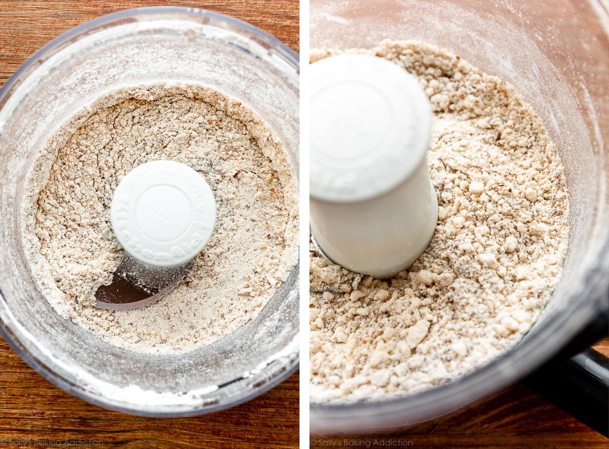 pecan and flour mixture