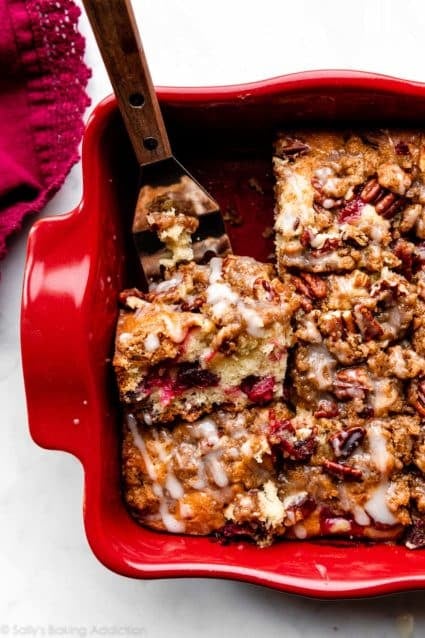 Cranberry Pecan Cake (Christmas Breakfast Recipe)
