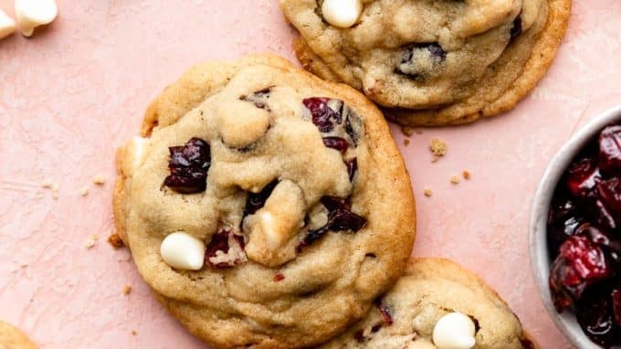 Soft White Chocolate Chip Cranberry Cookies