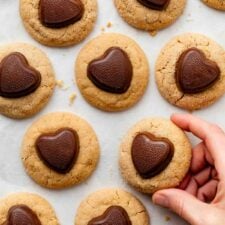 Peanut Butter Valentine's Day Cookies