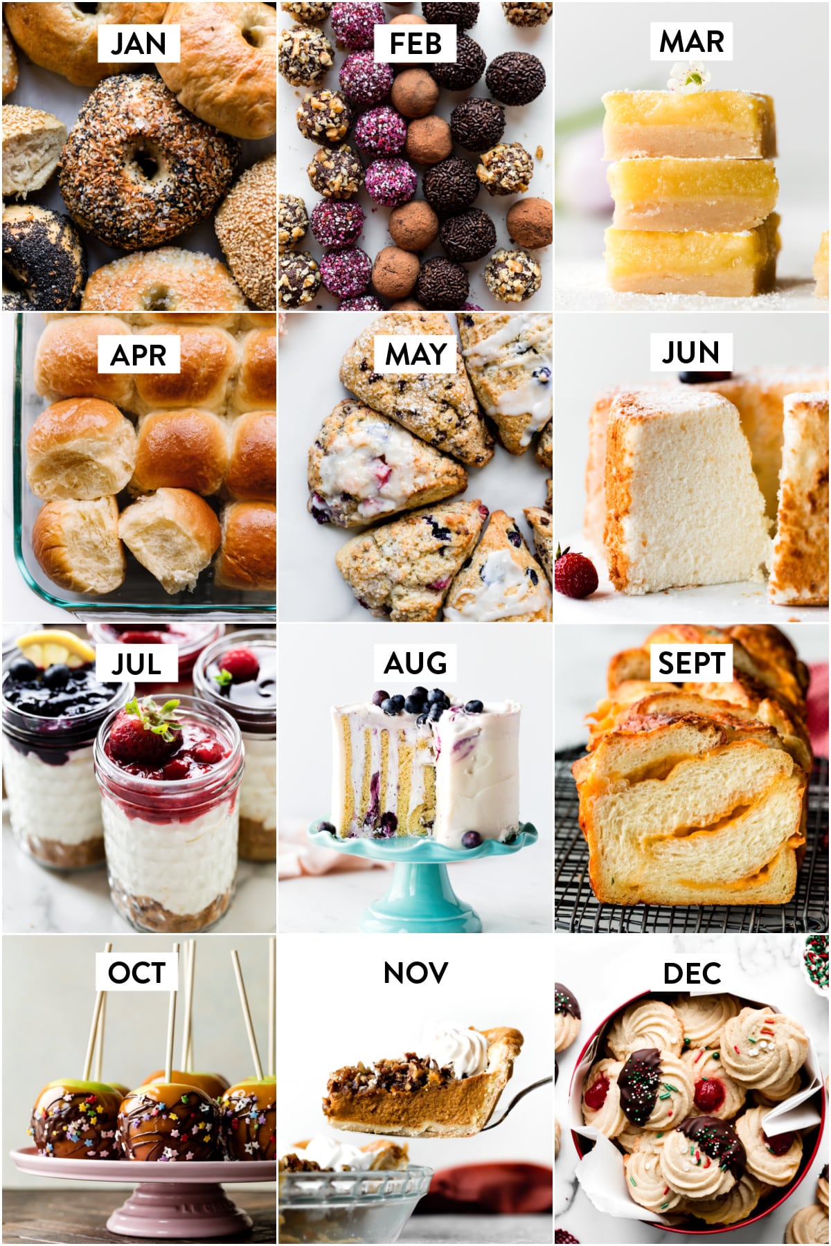 Collage of the 2019 Sally's Baking Challenge recipes