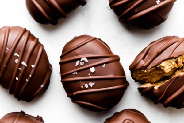 chocolate covered peanut butter Easter eggs