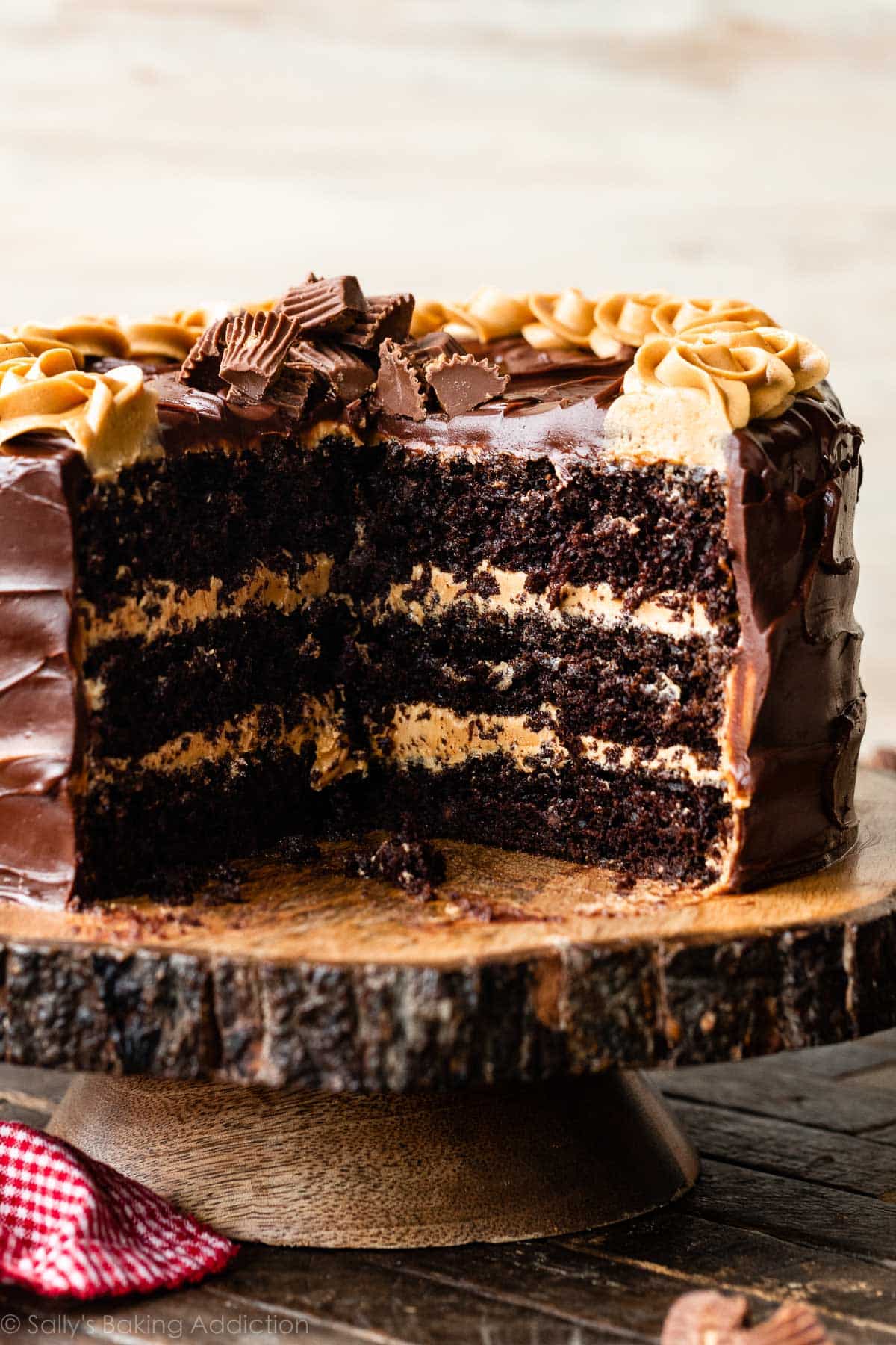 Dark Chocolate Peanut Butter Cake