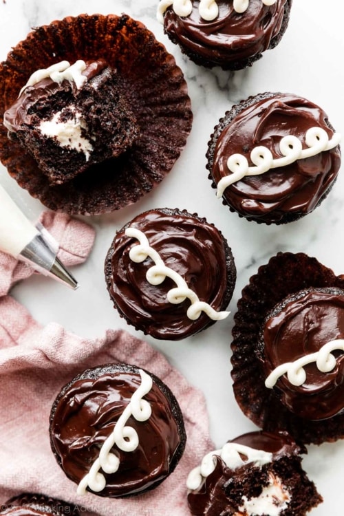 CreamFilled Chocolate Cupcakes Sally's Baking Addiction Cinnamon