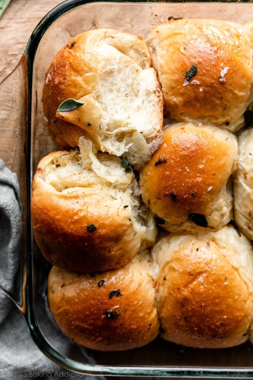 Brown Butter Sage Dinner Rolls Sally's Baking Addiction