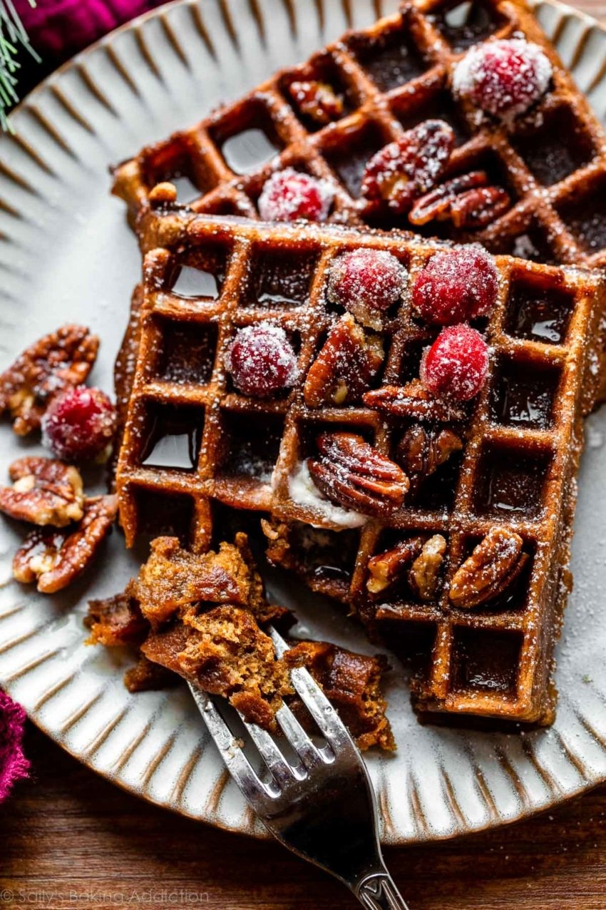 Easy Gingerbread Waffles